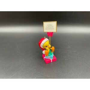 Tweety Bird Christmas Ornament Looney Tunes 90s Cartoon Sign‎ Funny Holiday 4.5"